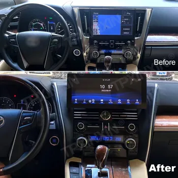 12,3 дюймов Для Toyota Alphard Vellfire Для Lexus LM 2015-2021 Android Автомобильный GPS Навигация Стерео Мультимедийный плеер Радио 8G 128G