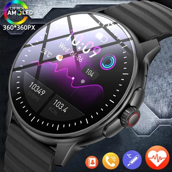 2023 Новые Смарт-часы AMOLED 360*360 HD Экран Водонепроницаемый Bluetooth Вызов Смарт-Браслет Для Huawei/Xiaomi SmartWatch Мужские Женские
