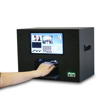 3 года гарантии, принтер для дизайна ногтей, 5 гвоздей, печать одновременно с компьютером и сенсорным экраном внутри принтера для ногтей CE