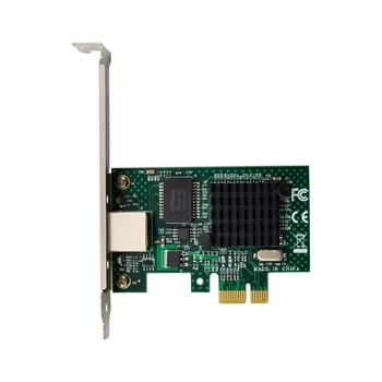 PCIe X1 Ethernet Гигабитная сетевая карта 1000 Мбит/с 1 Гбит/с порт RJ45 серверная локальная карта BCM5721 чипсет, совместимый с WOL PXE VLAN