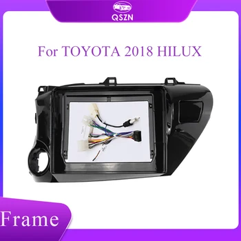 Автомобильный DVD-стерео радио 2 din, рамка для приборной панели, комплект отделки, подходит для TOYOTA 2018 HILUX 10 дюймов