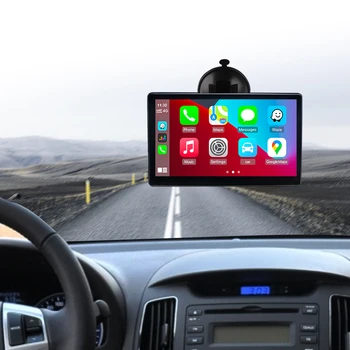 Автомобильный монитор Портативная Беспроводная навигация CarPlay для всех автомобилей Экран 7-дюймовый Универсальный сенсорный дисплей управления Androidauto Siri
