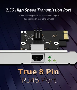 Гигабитный адаптер Wi fi игровая сетевая карта RTL8125 1 * 10/100/1000 Мбит/с RJ45 Ethernet порт 2,5 Гбит/с PCI Express wlan карта Настольный ПК