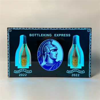 Индивидуальный светодиодный дисплей Glorifier, VIP Черная карточка, презентатор бутылки шампанского для ночного клуба, светодиодная подарочная КОРОБКА