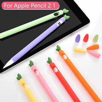 Милый силиконовый пенал с фруктами для Apple iPad Pencil 1-го и 2-го поколений, защитный чехол для планшета, сенсорная ручка, костюмы для iPencil 2 1