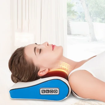 Многофункциональная массажная подушка для массажа шеи до плеч, Автомобильный домашний Электрический Массажный инструмент, горячий компресс