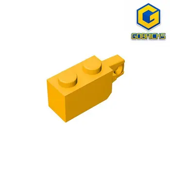 Шарнирный кирпич Gobricks GDS-826 1 x 2 фиксатора с вертикальным концом в 1 палец совместим с детскими игрушками lego 30364 